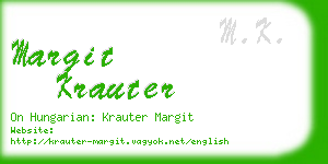 margit krauter business card